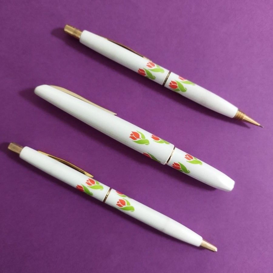 PLATINUM/プラチナ】万年筆 ボールペン シャーペン3本セット 昭和