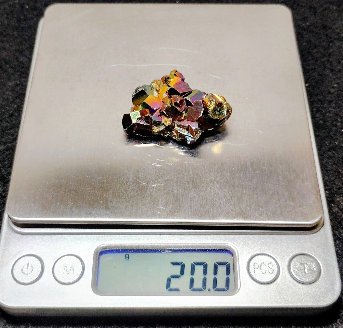 h*g様 【コレクター向】レインボーパイライト 水晶クラスター 共生