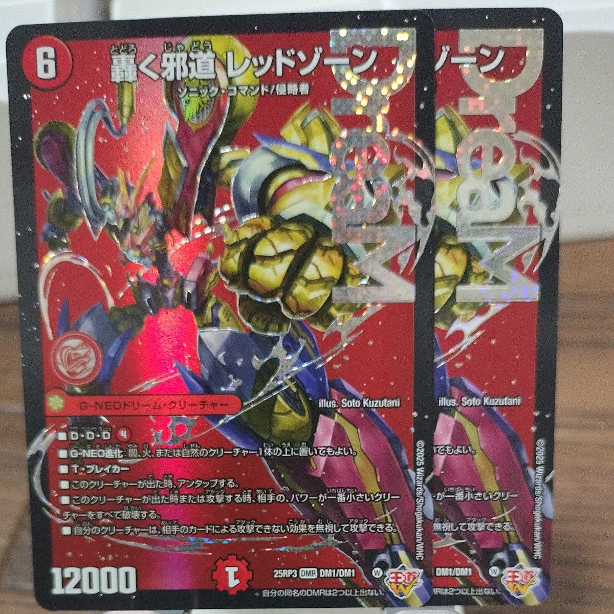 悪く邪道レッドゾーン 2枚セット デュエマ レッドゾーン 轟く邪道