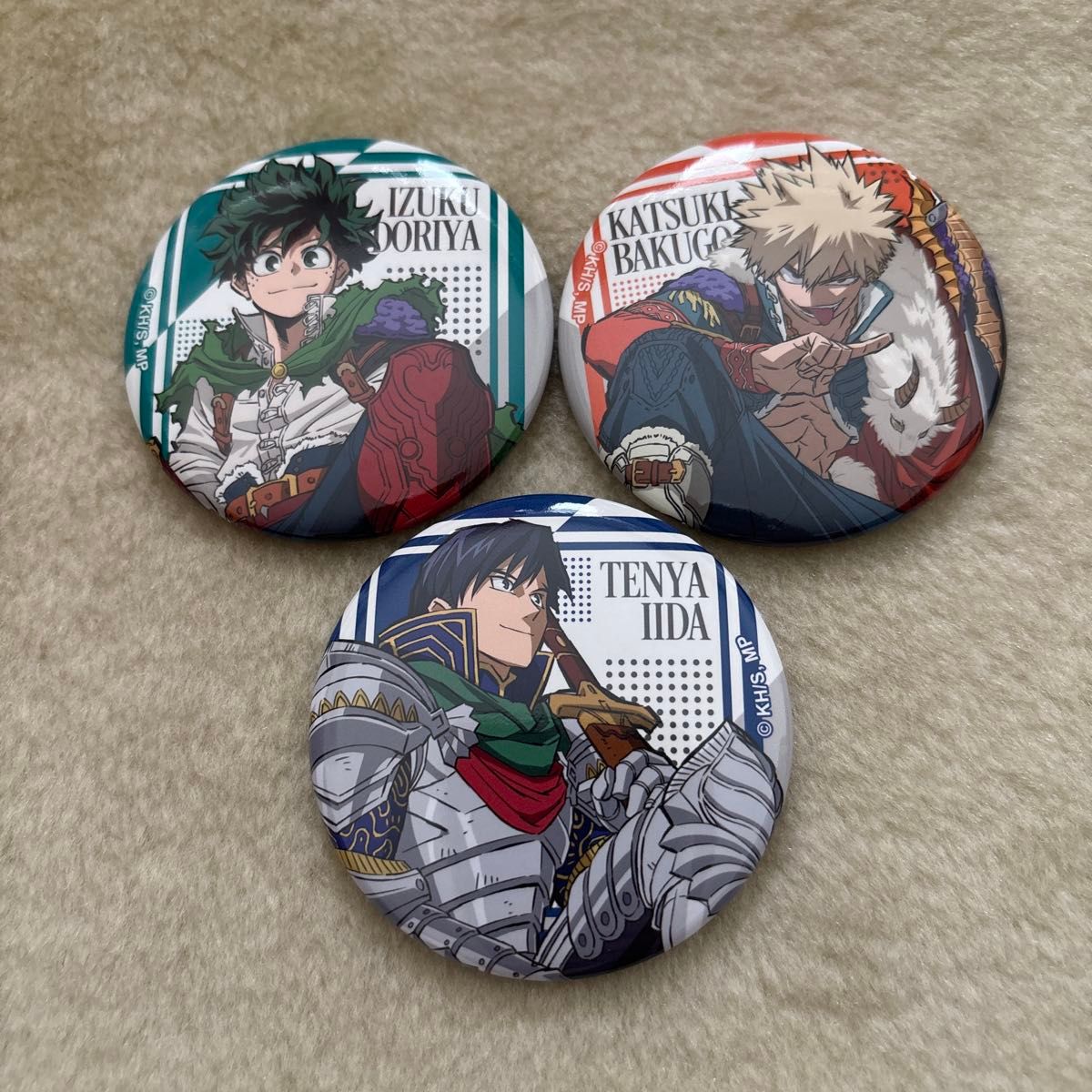ヒロアカ 僕のヒーローアカデミア 缶バッジ 爆豪勝己 十傑 緑谷出久 JF2025