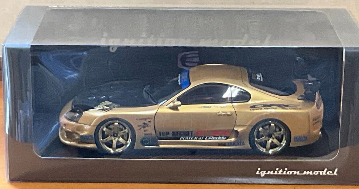 イグニッションモデル 1/18 TOP SECRET GT300 Supra A80 Gold IG2485