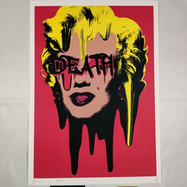 AM24 DEATH NYC 世界限定ポスター 現代アート ポップアート Marilyn