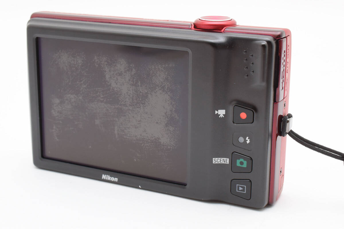 ニコン Nikon COOLPIX S6100 クールピクス 赤 レッド コンパクト