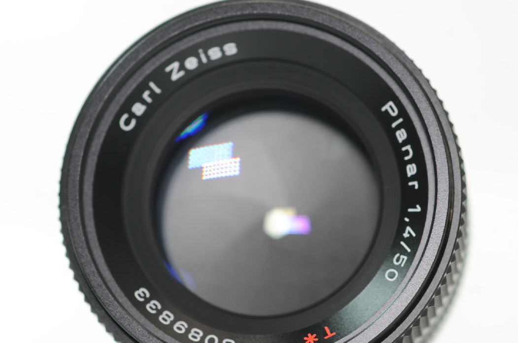 CONTAX CarlZeiss Planar 50mmF1.4 MM 純正フィルター付 レンズ
