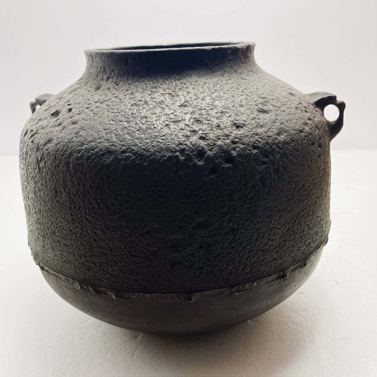 ZA141○ 阿弥陀堂釜 あみだどうがま 猪首釜 いのくび