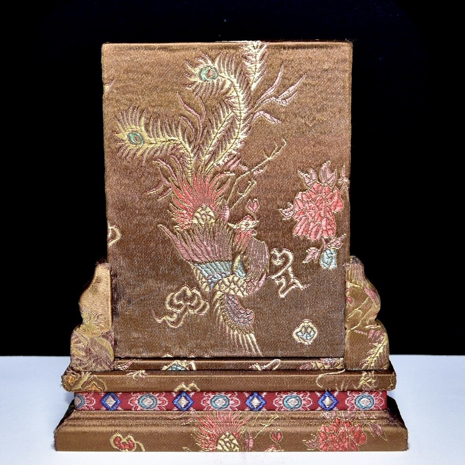 永し 清時代 篆刻家 汪士元銘 壽山石 田黄石彫 山水人物紋 屏風 手彫り