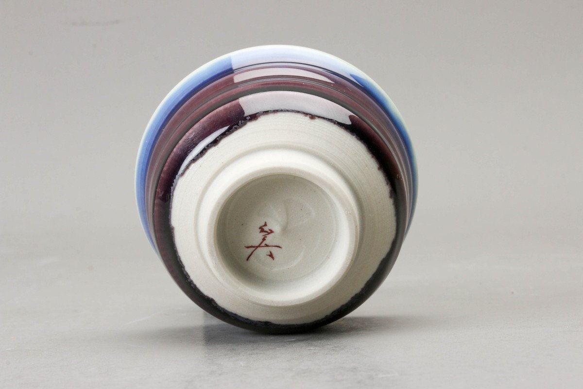 九谷焼 人間国宝 三代 徳田八十吉（正彦）の彩釉 酒器 徳利 ぐい呑