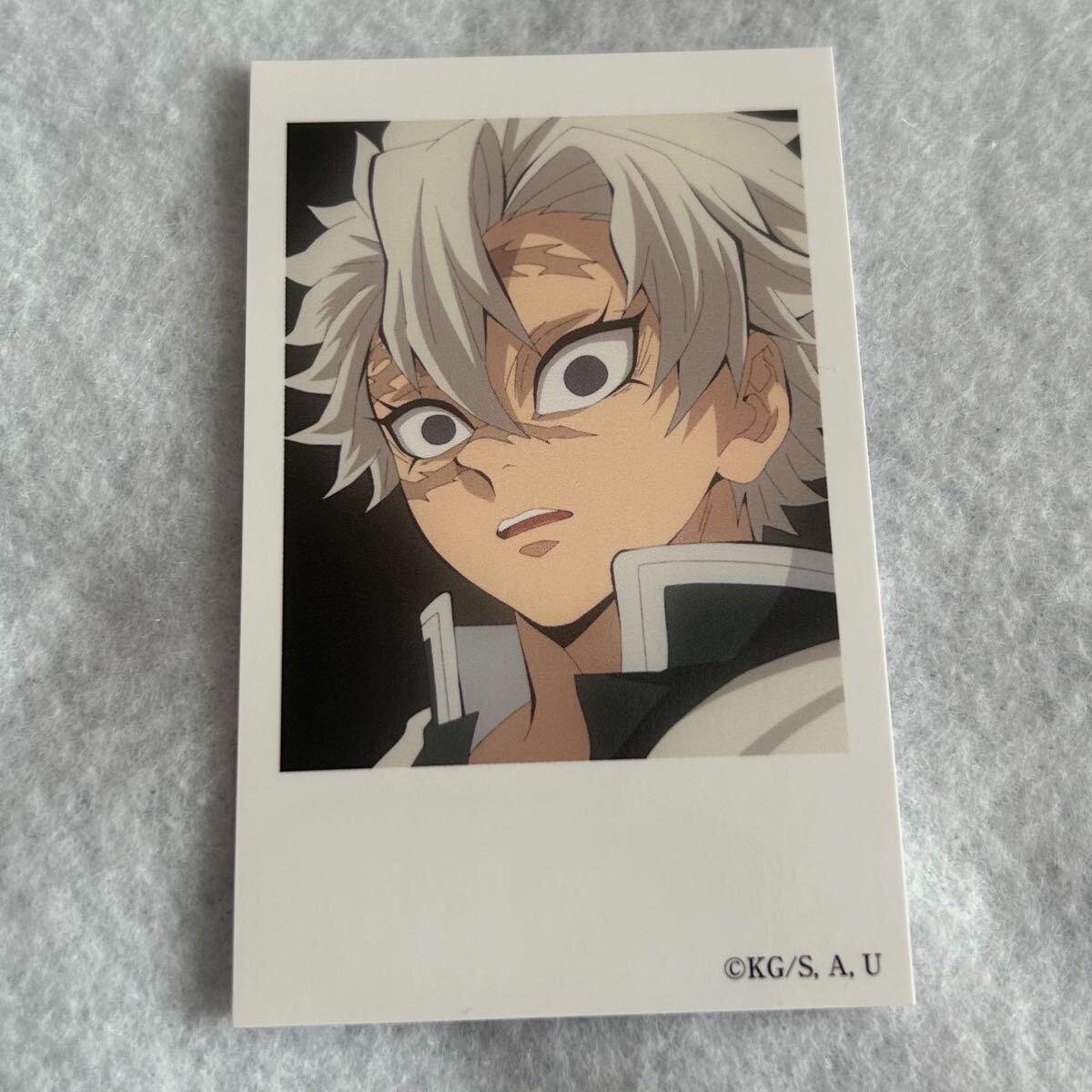 j*m様 箔押し 不死川実弥 チェキ風ブロマイド 柱カフェ 鬼滅の刃