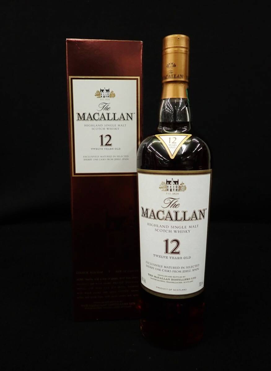 未開栓 The MACALLAN マッカラン 12年 シェリーオークカスク 700ml 40
