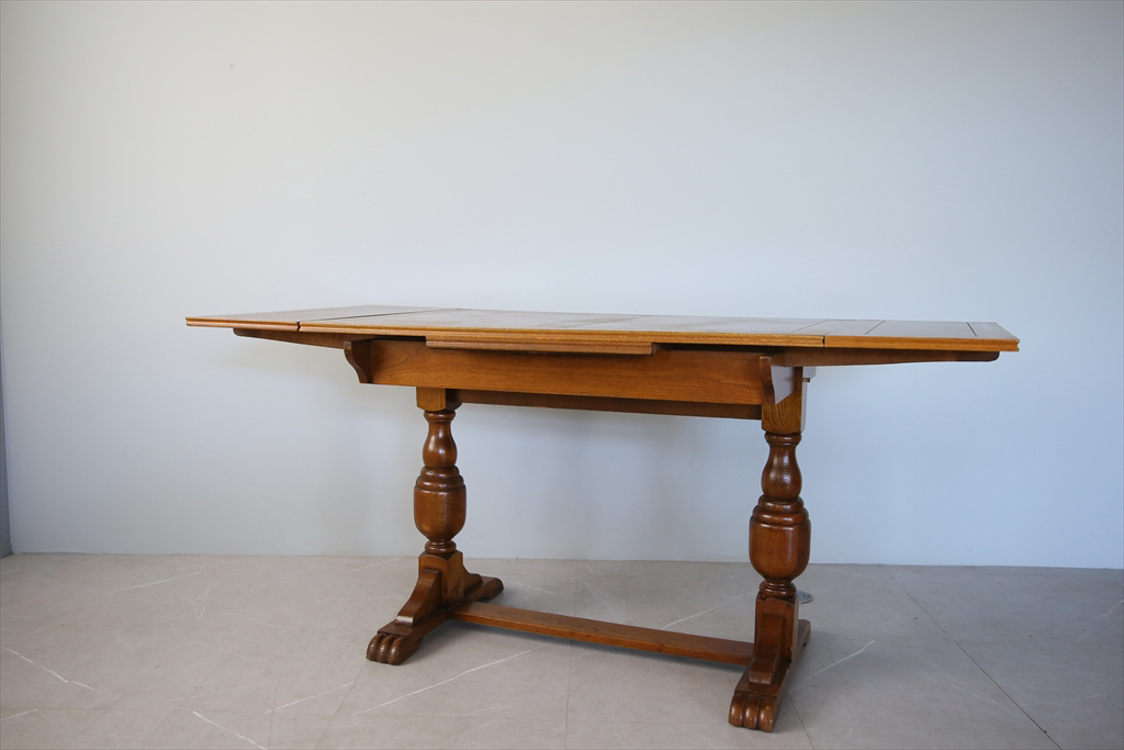 アンティーク伸長式ダイニングテーブル 店舗什器 や作業台