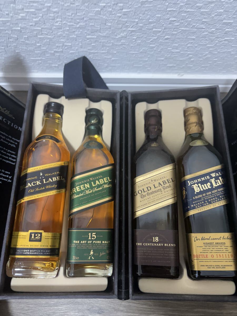 ジョニーウォーカー コレクション 200ml×4本セット ウイスキー