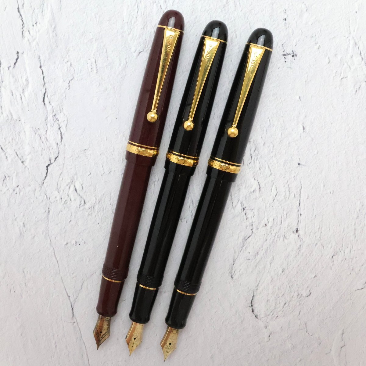 F1082】PILOT パイロット CUSTOM 万年筆 74 ペン先 14K 585刻印 万年筆