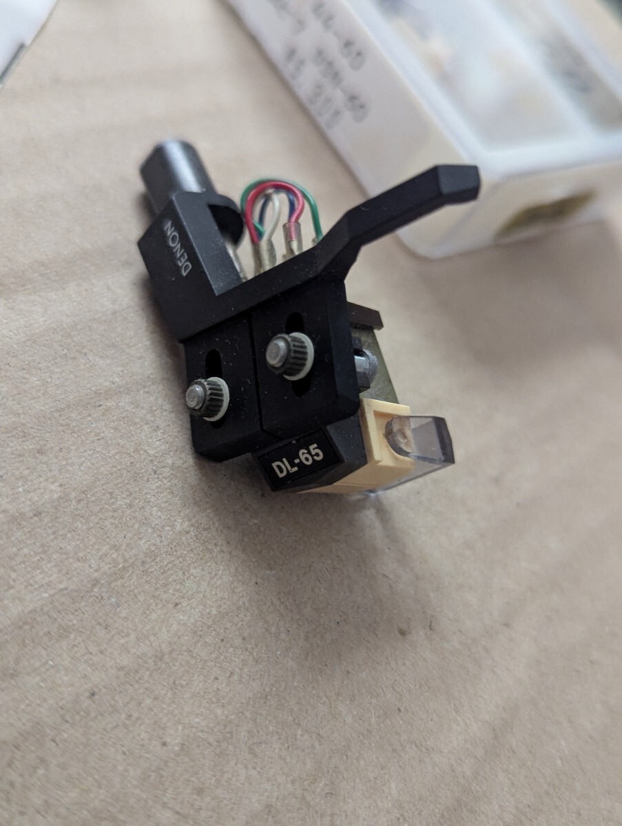 DENON ストレートアーム用ヘッドシェル PCL-30 カートリッジDL-65 未