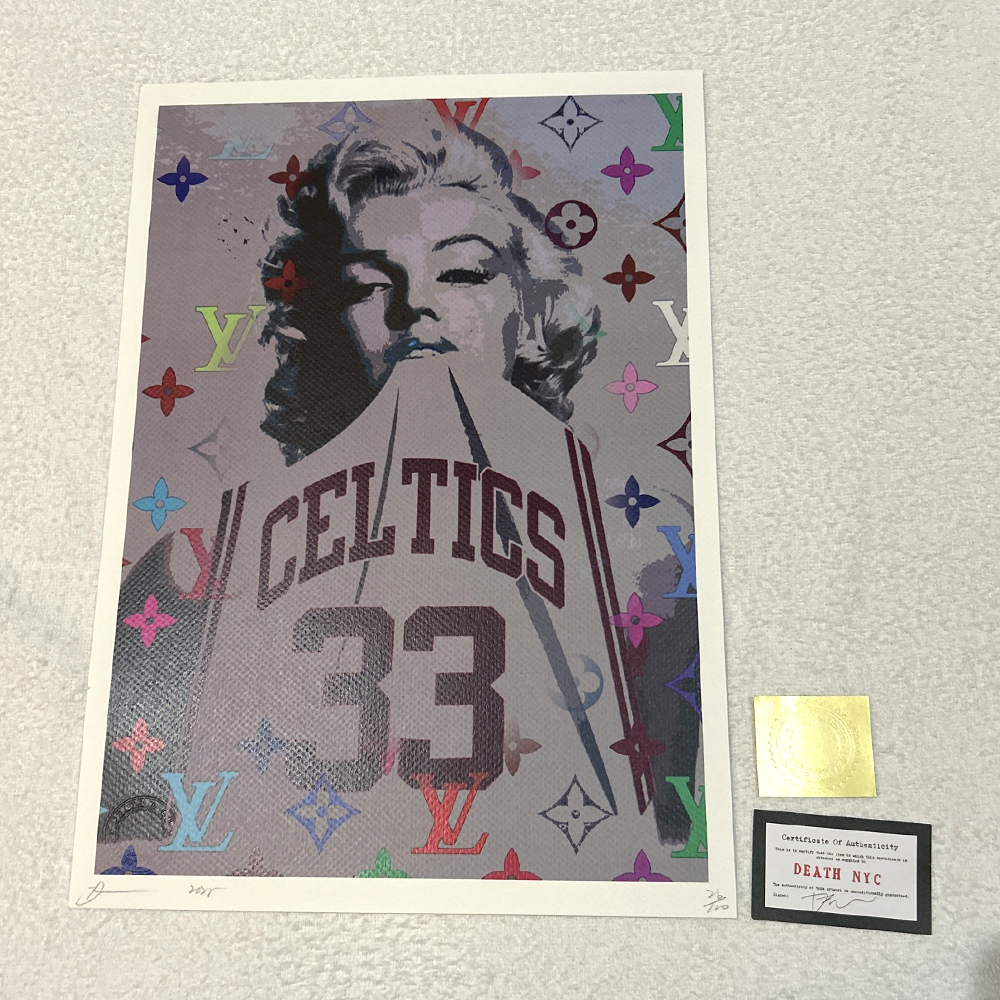 DEATH NYC 現代アートポスター 世界100枚限定 kaws マリリン