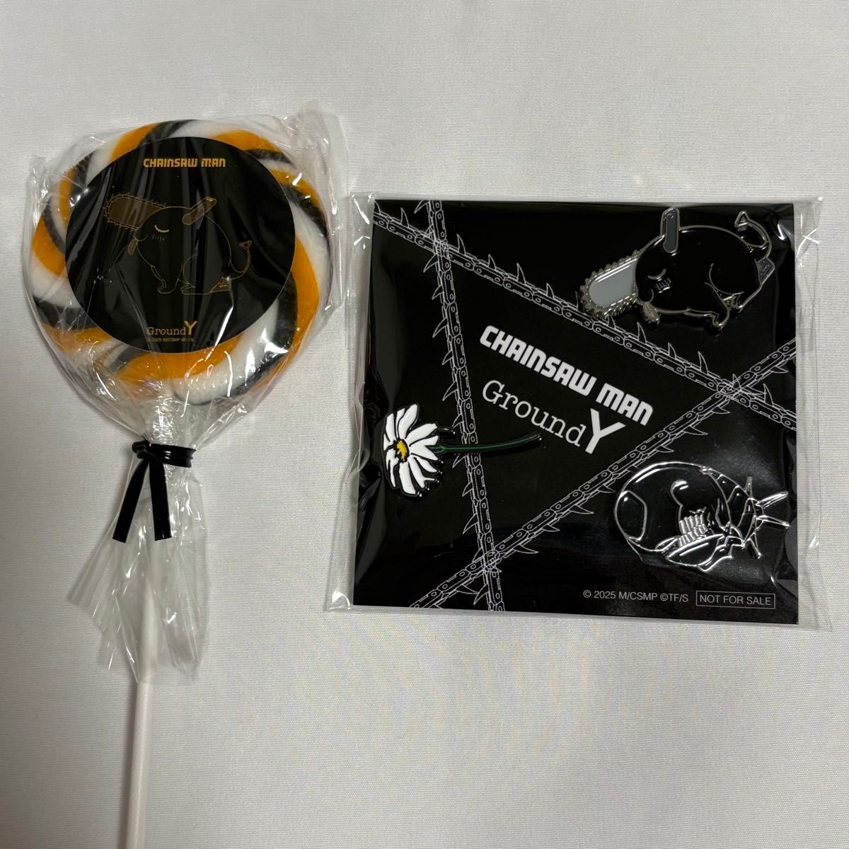 GroundY×チェンソーマン キャンディ ノベルティ ピンバッジ レゼ ボム