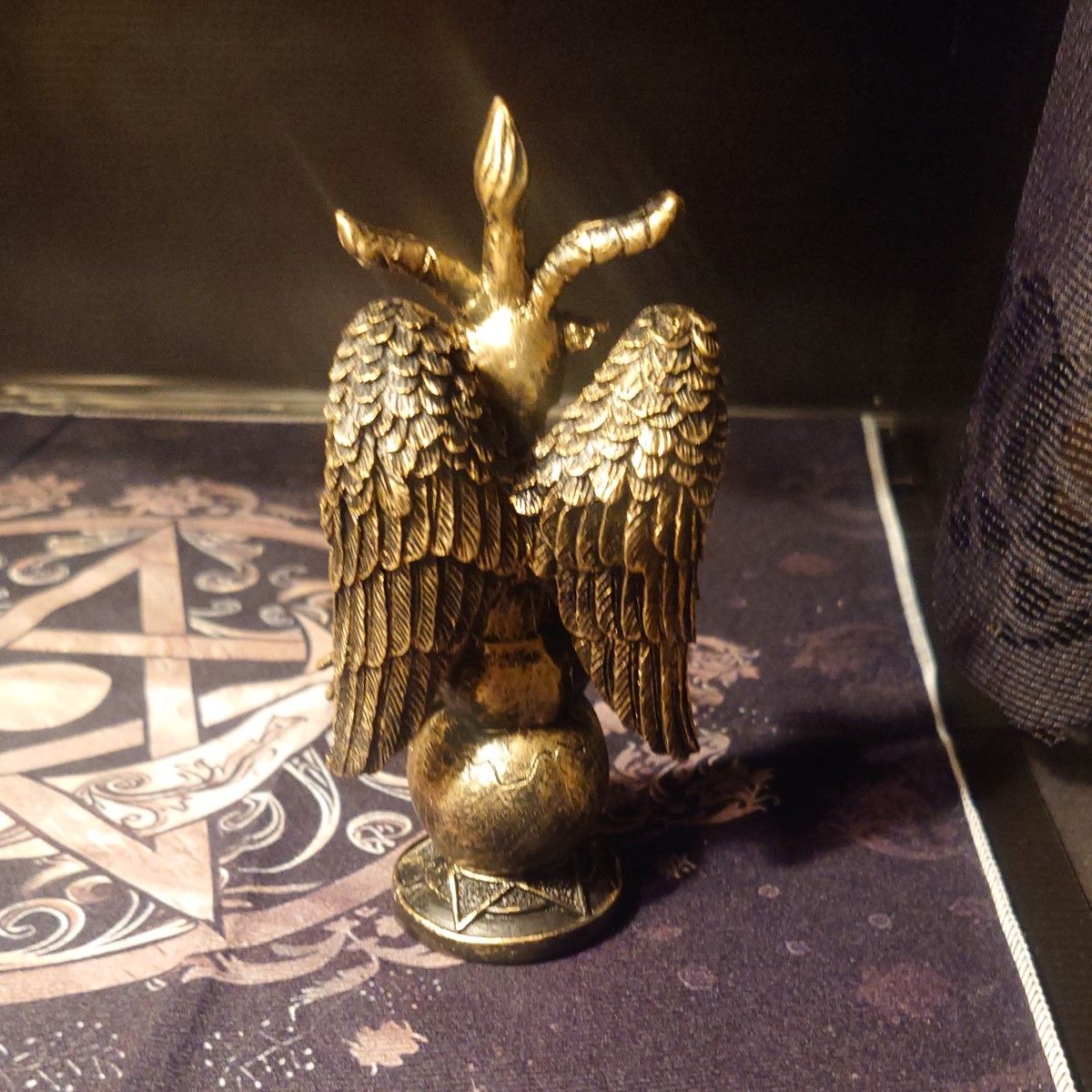 バフォメット像 置物 インテリア オブジェ 悪魔 悪魔像 悪魔の像