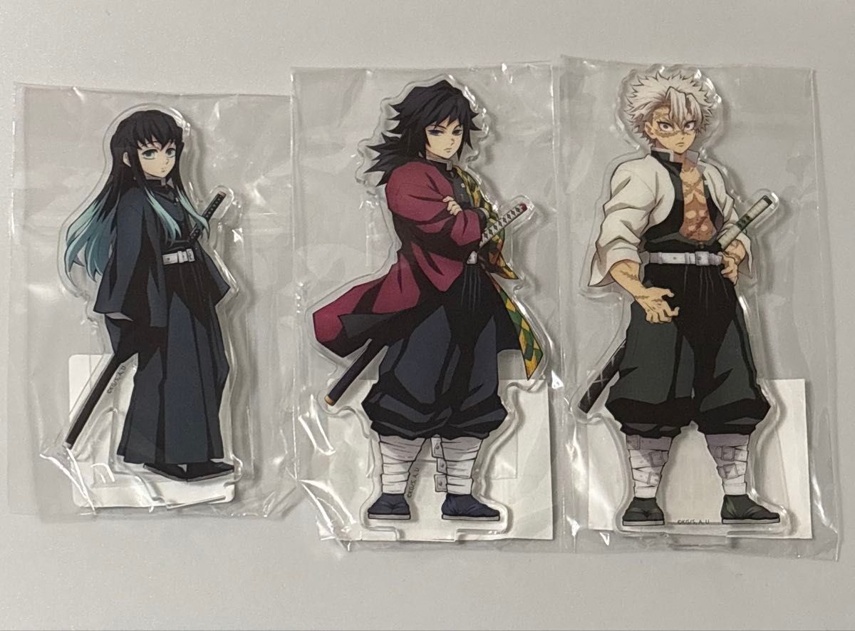 冨岡義勇＆時透無一郎＆不死川実弥 アクリルスタンド 3個セット 鬼滅の