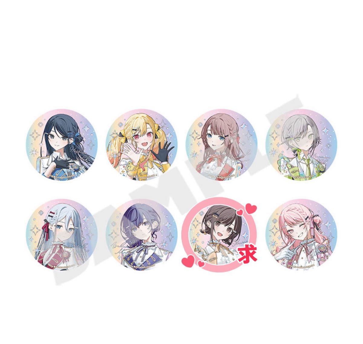 プロセカ 感謝祭5th オーロラ箔押し 缶バッジコレクション｜Yahoo