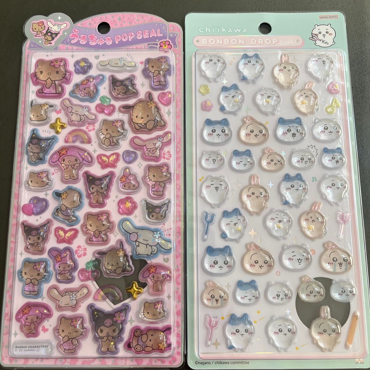 ボンボンドロップシール うるちゅるシール おはじきシール 15種 シール