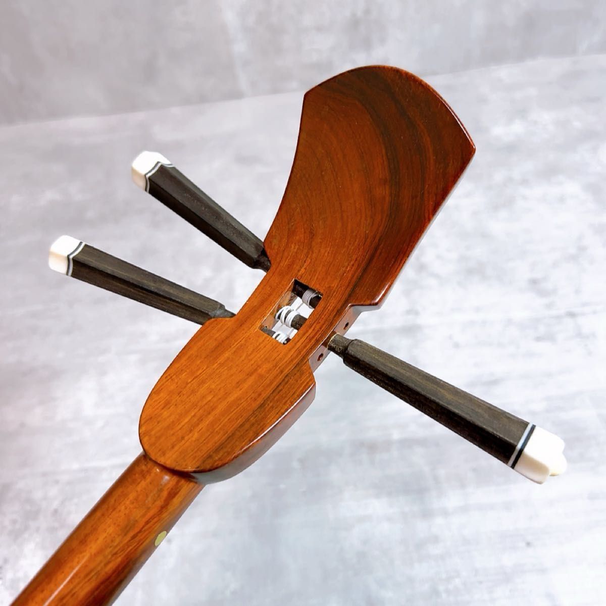 希少! 宮古木工芸 本革三線 一枚貼り マホガニー 高級素材 保証書付き 希少
