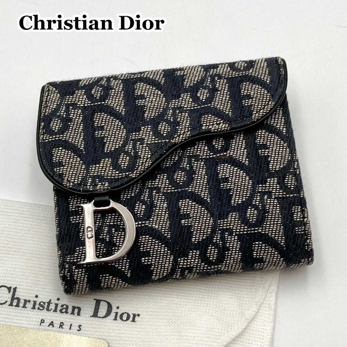 超美品・使用感少なめ】Christian Dior ディオール 三つ折り財布