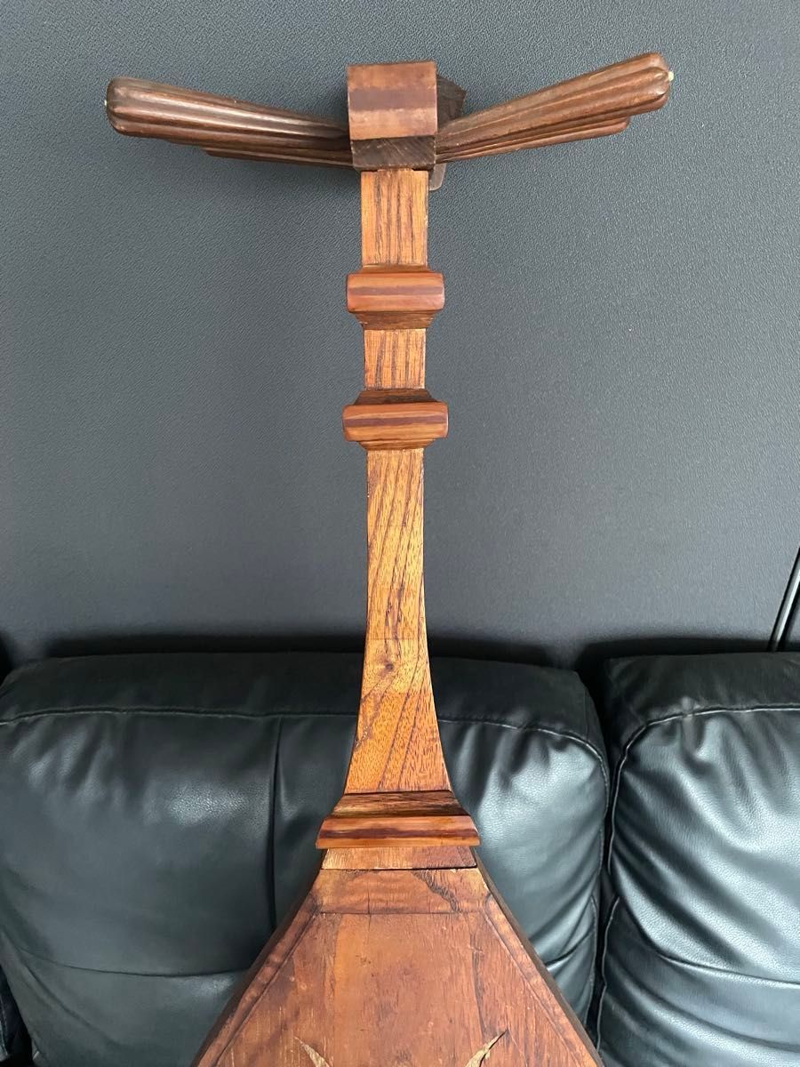 極上品 玉杢 五弦 筑前琵琶 時代物 和楽器 極上品 玉杢 五弦 筑前琵琶