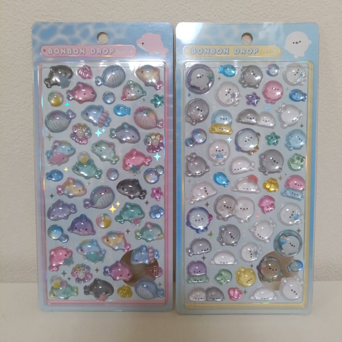 ボンボンドロップシール 水族館 クラゲ あざらし 正規品 クーリア