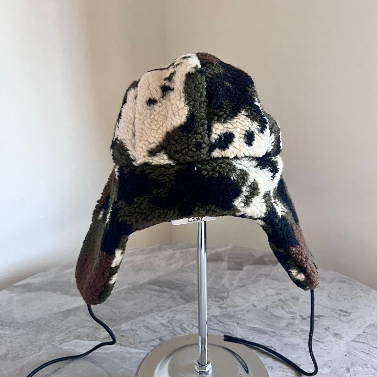 MONCLER モンクレール フライトキャップ 迷彩 デカロゴ キャップ 帽子