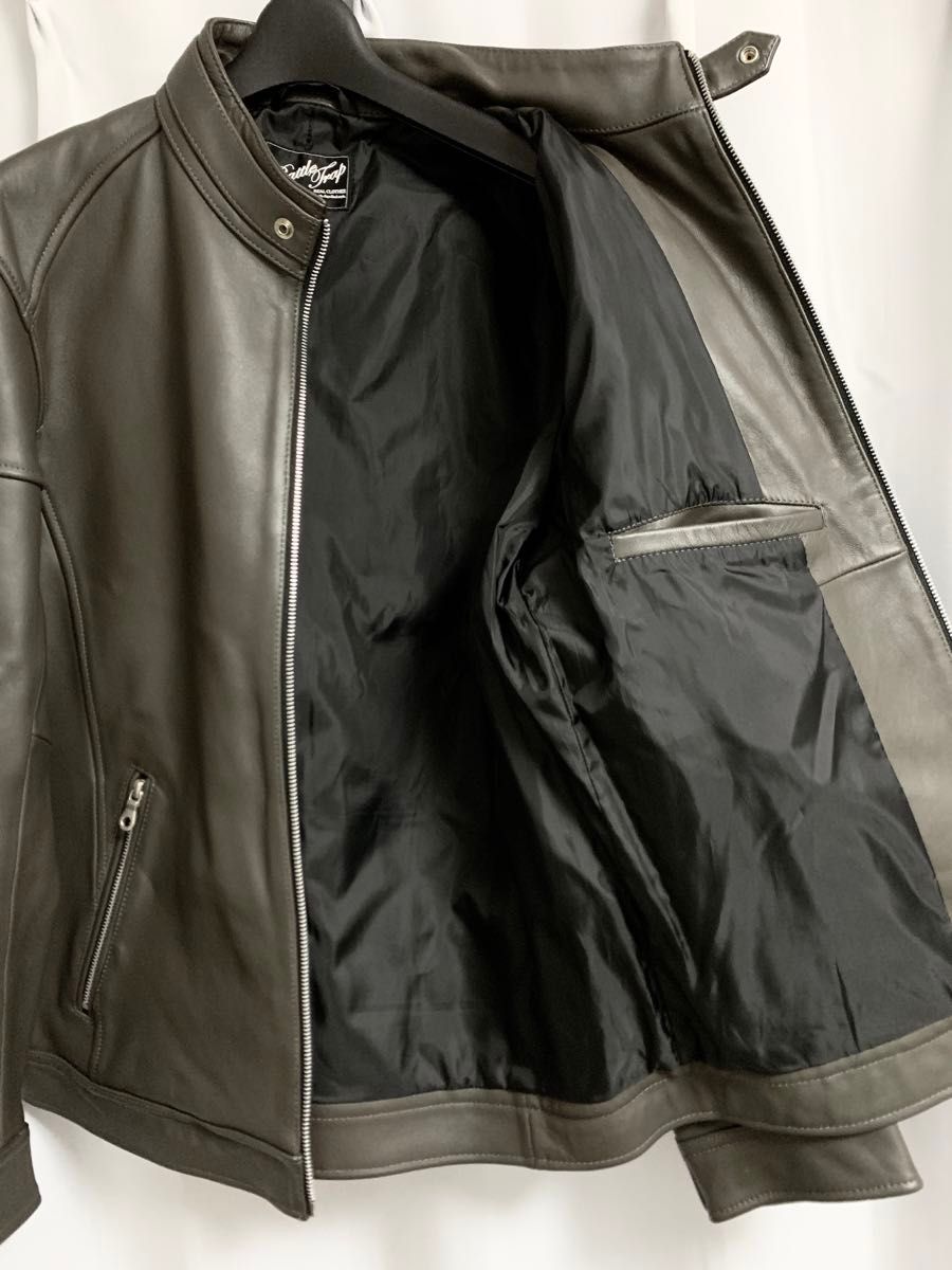 希少XLサイズ 美品【 Rattle Trap by men's bigi 】羊革 シープレザー