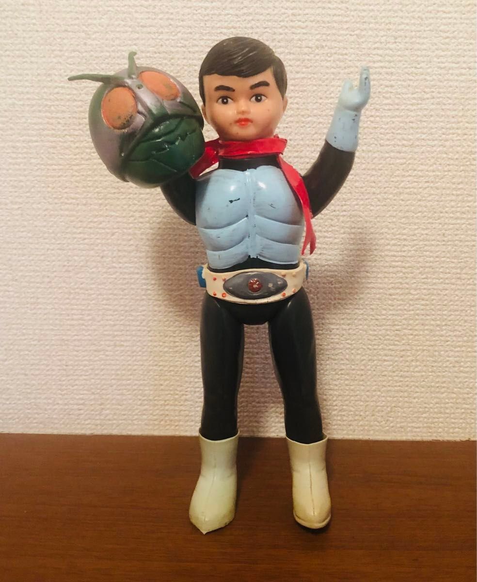 旧バンダイ 仮面ライダー 面取れ おたふく顔 ソフビ 当時物｜Yahoo