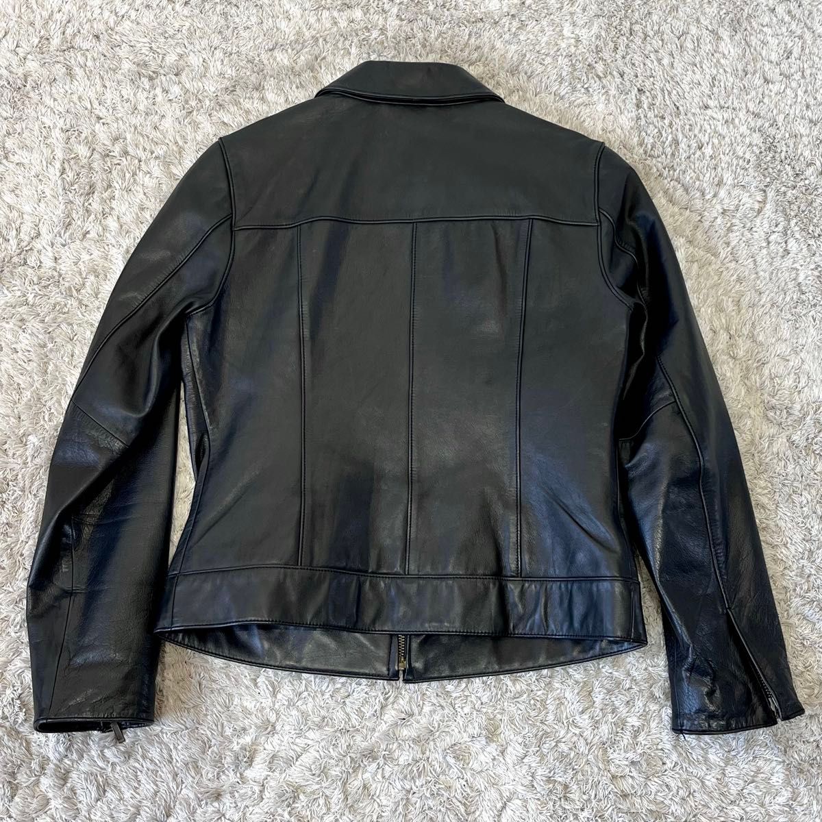 OLD GAP ギャップ 本革 襟付き シングルライダース レザージャケット