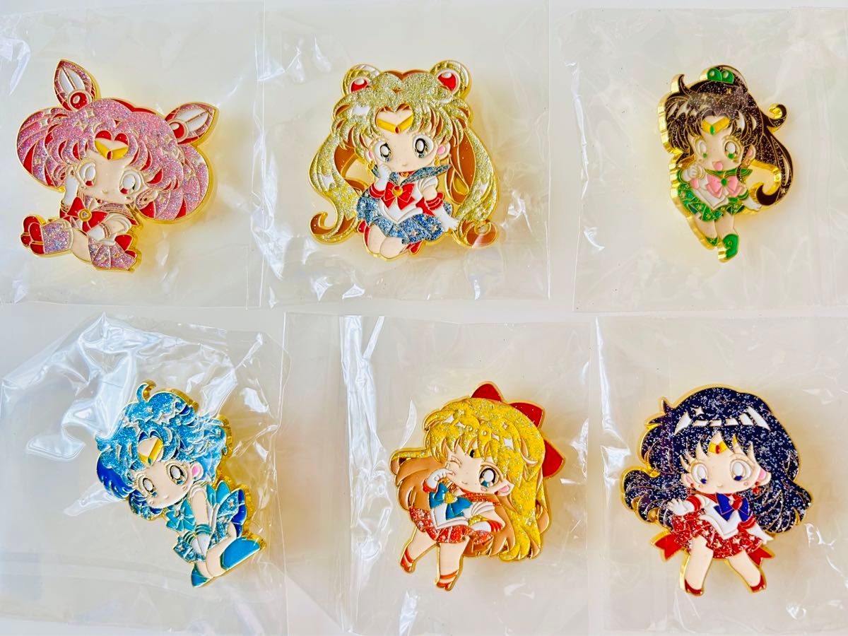 美少女戦士 セーラームーン ピンバッチ ピンバッジ ピンズ 6個セット