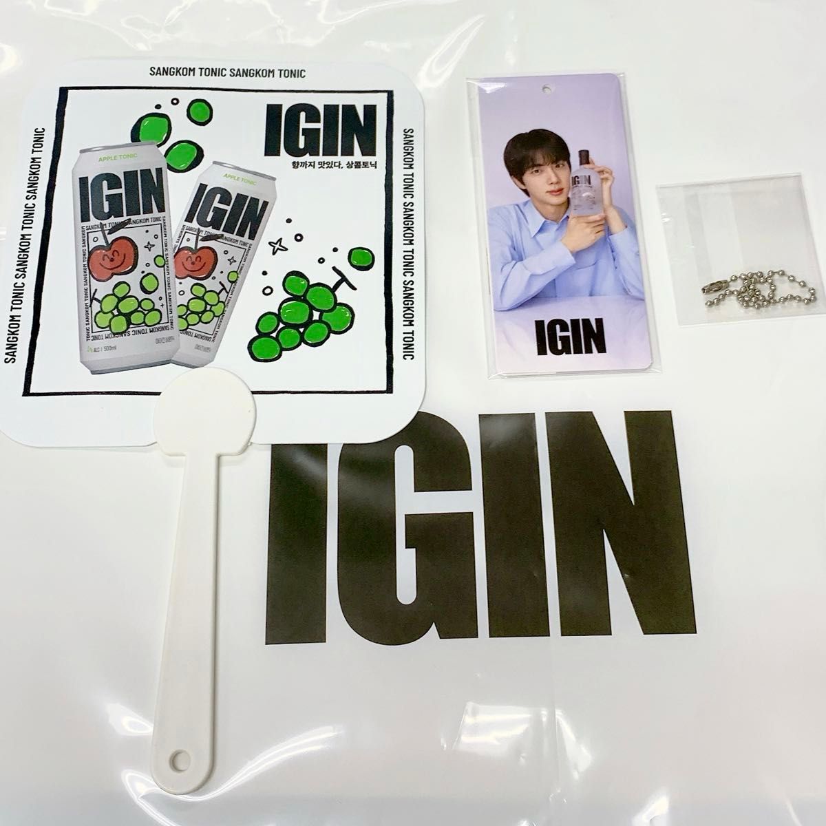 入場特典付】IGIN POPUP ボトルネックタグ APPLE GIN 特典 うちわ アイ