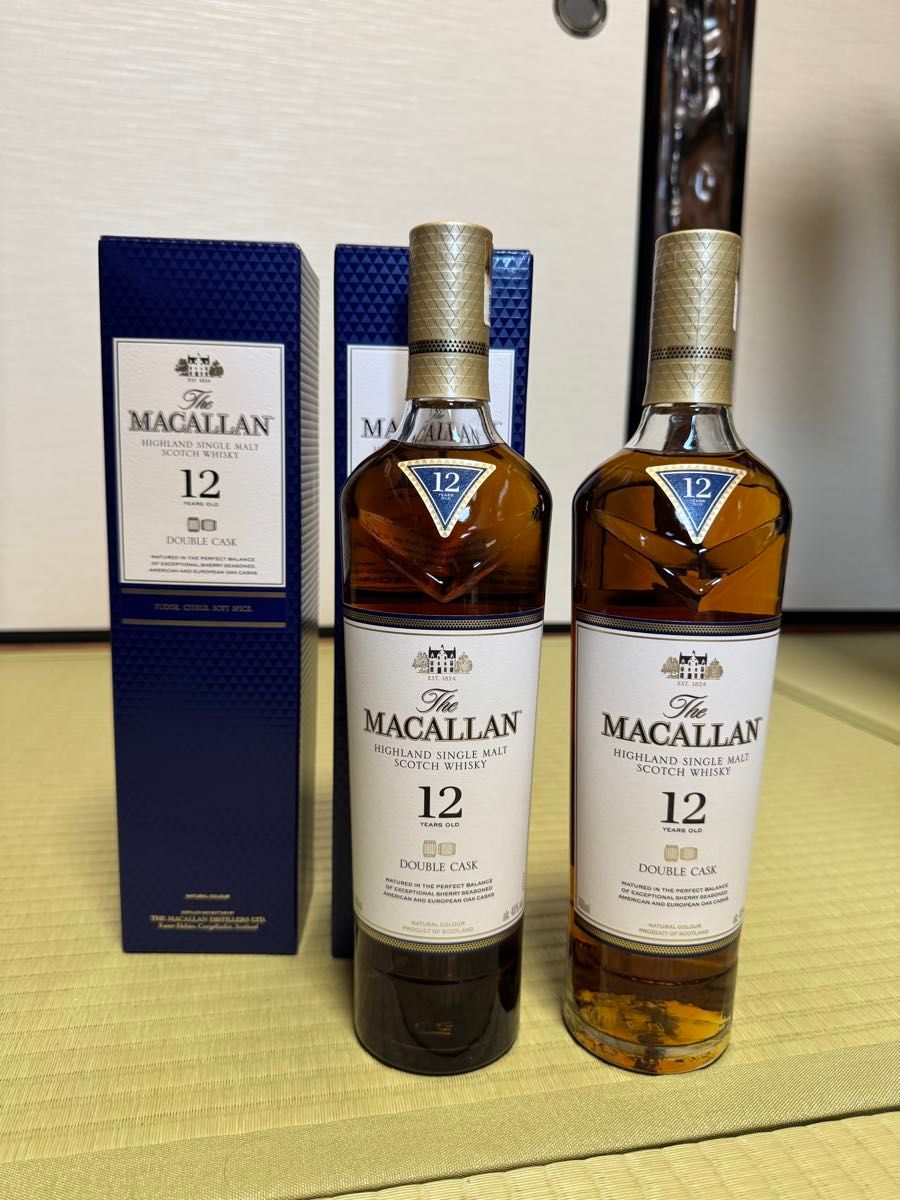 マッカラン 新品未開封マッカラン 18年 12年ダブルカスク セット