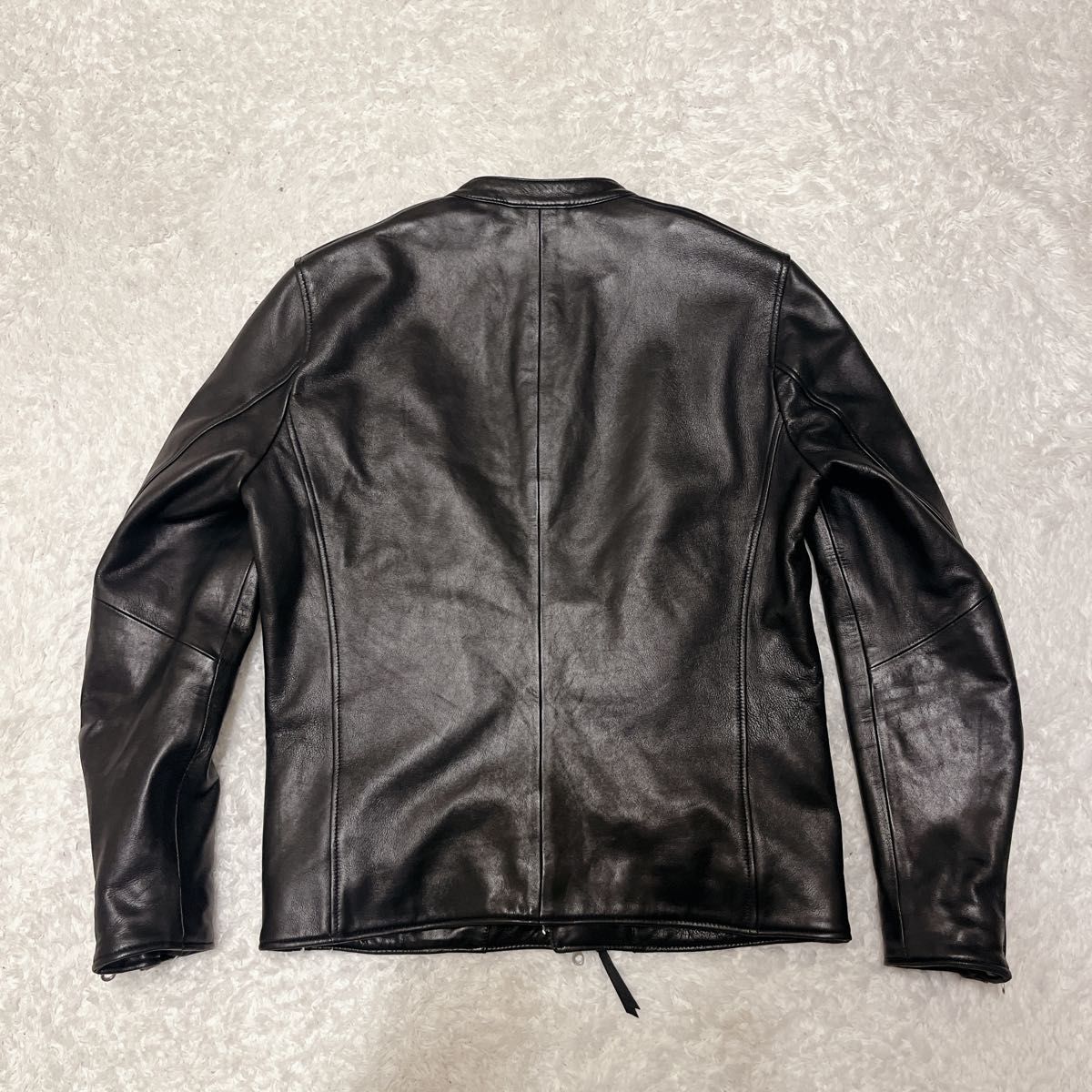 極美品 ナノユニバース シングルライダース レザージャケット