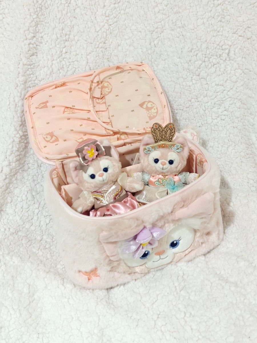 上海ディズニー限定 リーナベル 化粧ポーチ メイクバッグ ブラシ入れ