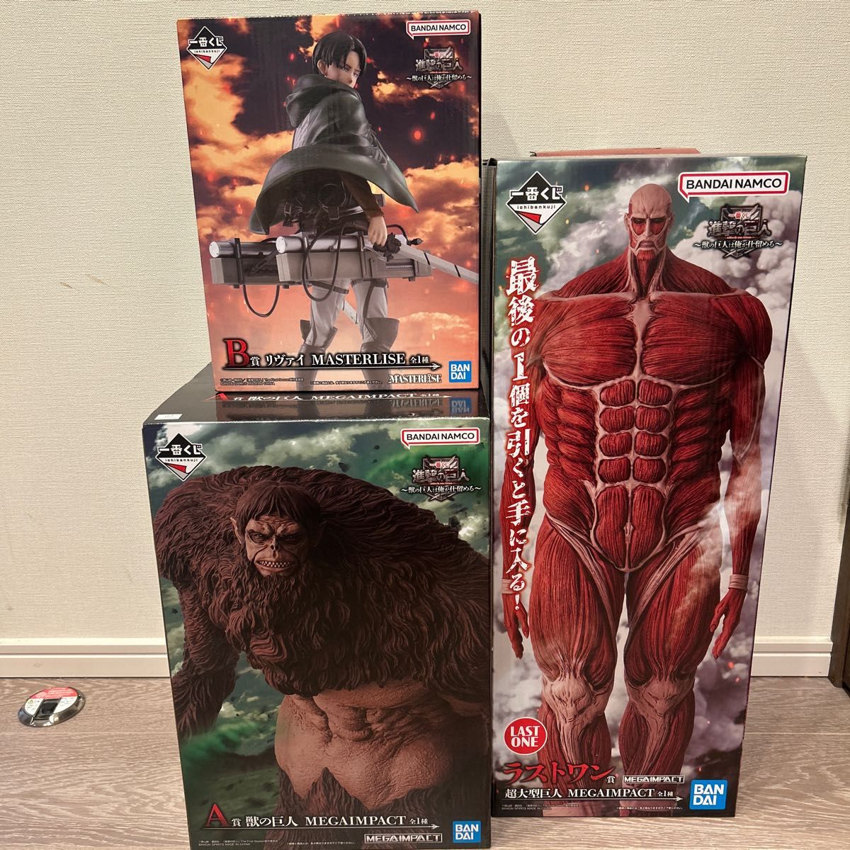 進撃の巨人一番くじ ラストワン 超大型巨人フィギュア 一番くじ 進撃の