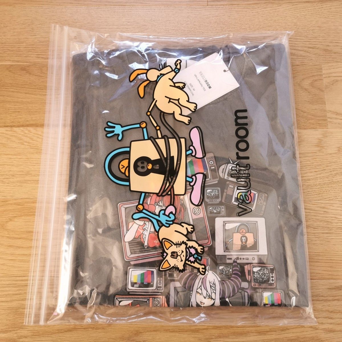 M VR × LAPKARU TEE / CHARCOAL vaultroom ボルトルーム ラプラス