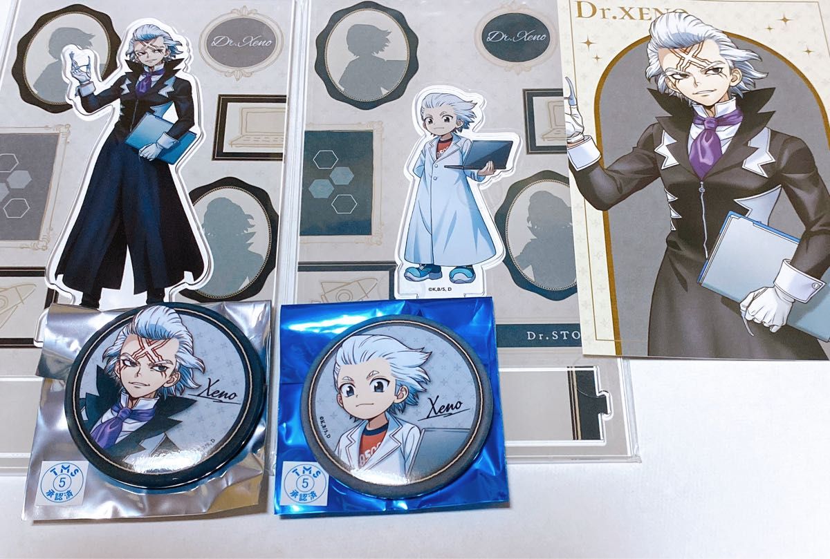 Dr.STONE アクリルスタンド 缶バッジ 購入特典 幼少期 ゼノ スタンリー