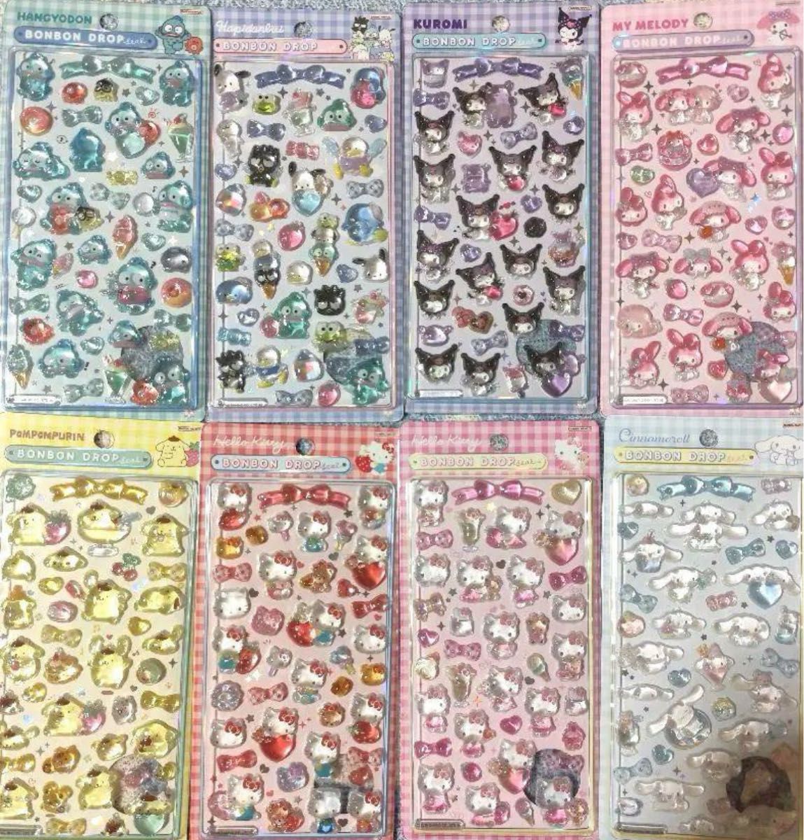 ボンボンドロップシール サンリオ 8種セット 国内正規品｜Yahoo!フリマ
