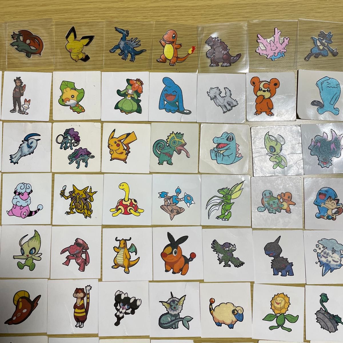 ジャンク品 ポケモンパン ポケモンデコキャラシール セット 150枚以上