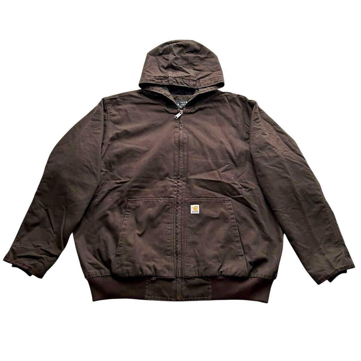 Carhartt ダック アクティブジャケット フルジップ パーカー