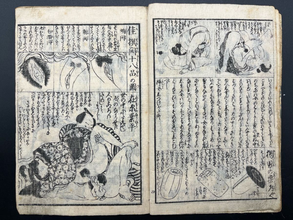 江戸期春画 渓斎英泉「女庭刻 一冊」如乱斎好成 真作 錦絵 浮世絵 和本