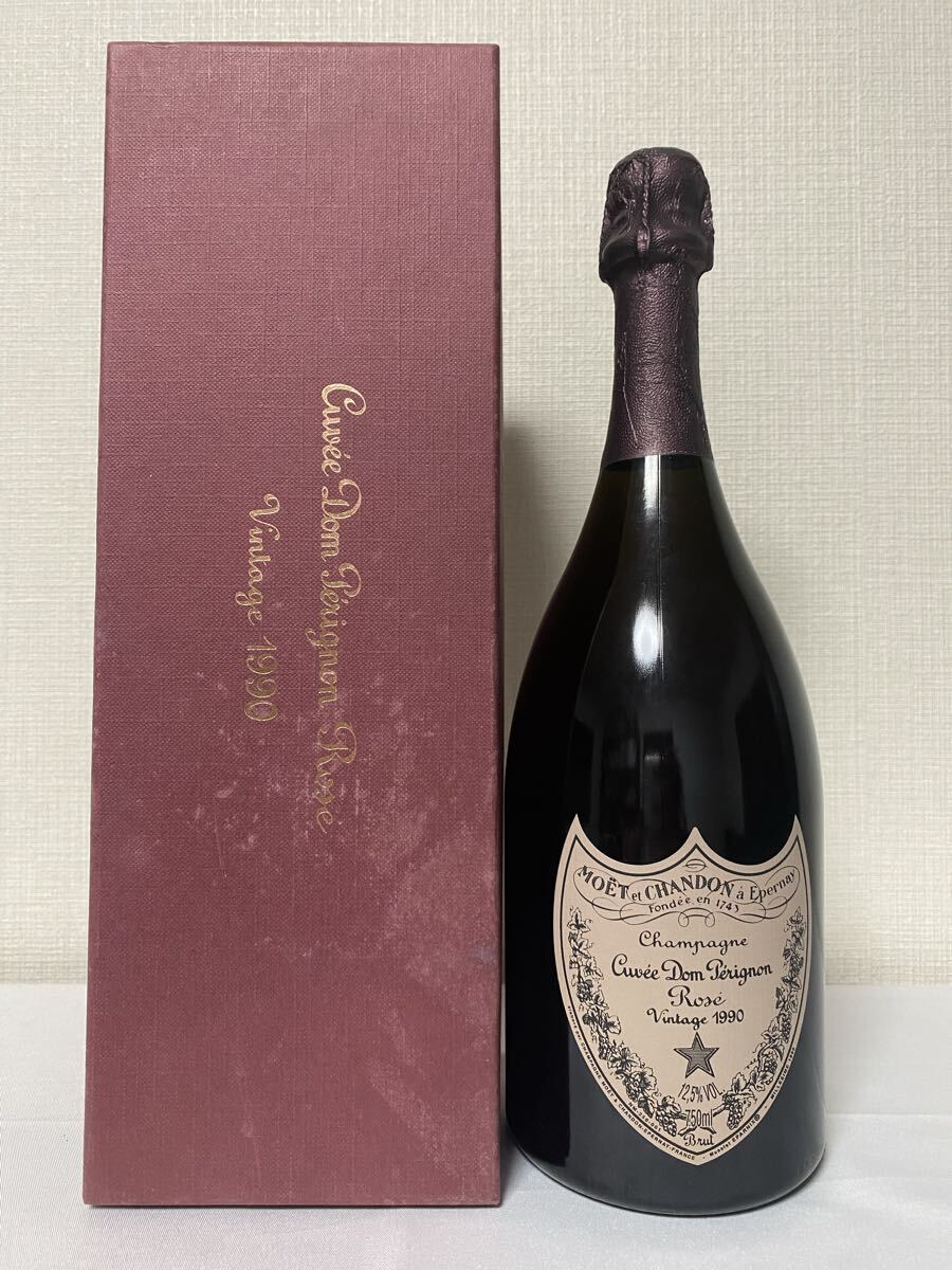 Dom perignon ドンペリニヨン ロゼ 1990 12.5％ 750ml ラベル変色