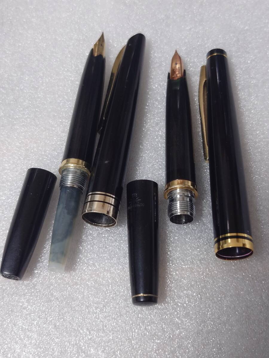 万年筆・プラチナ（ペン先22K.18K 計2本) プラチナ 万年筆