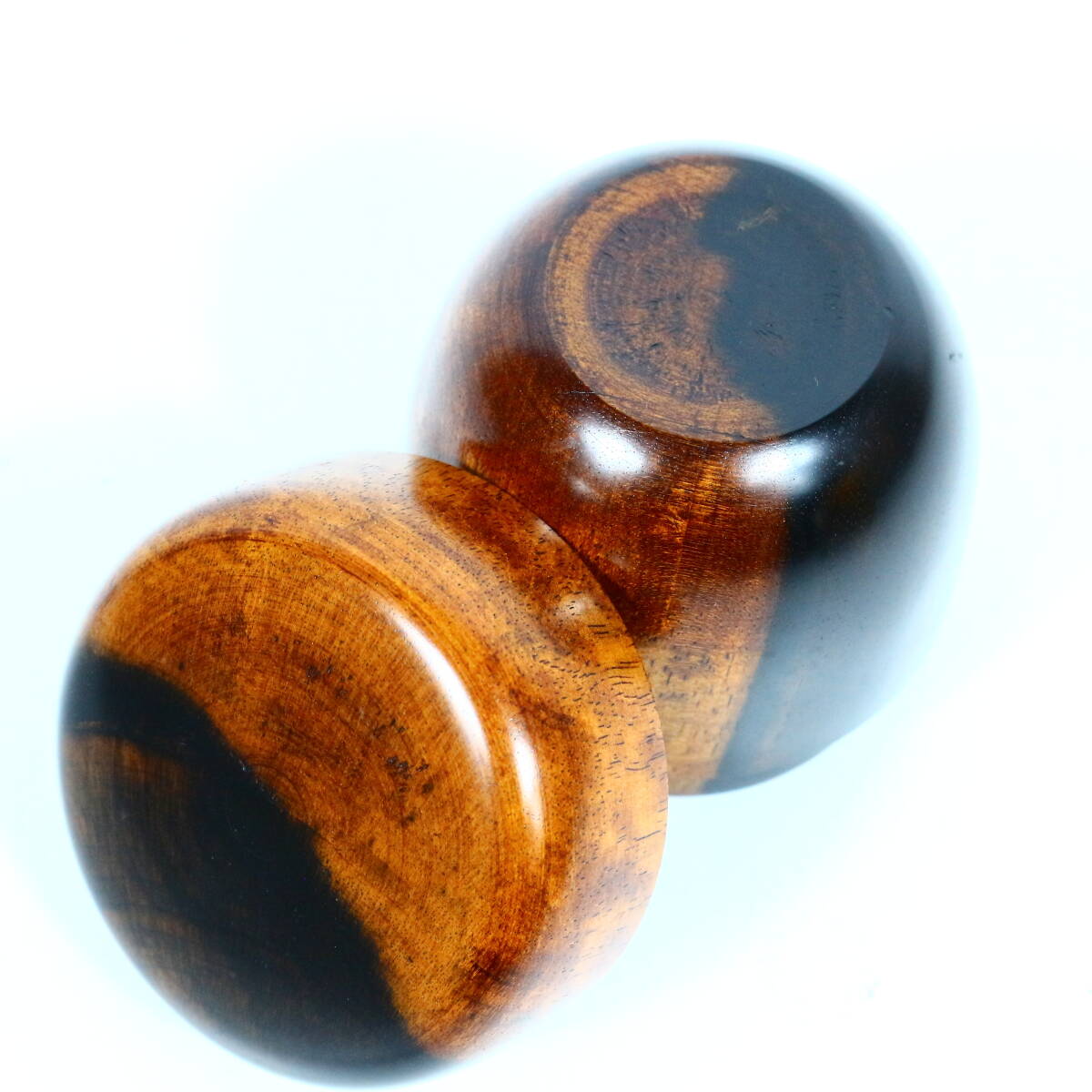 宮平宗仁（仁昭）黒柿 棗 真作保証 木工芸 黒柿棗 茶入 茶道具