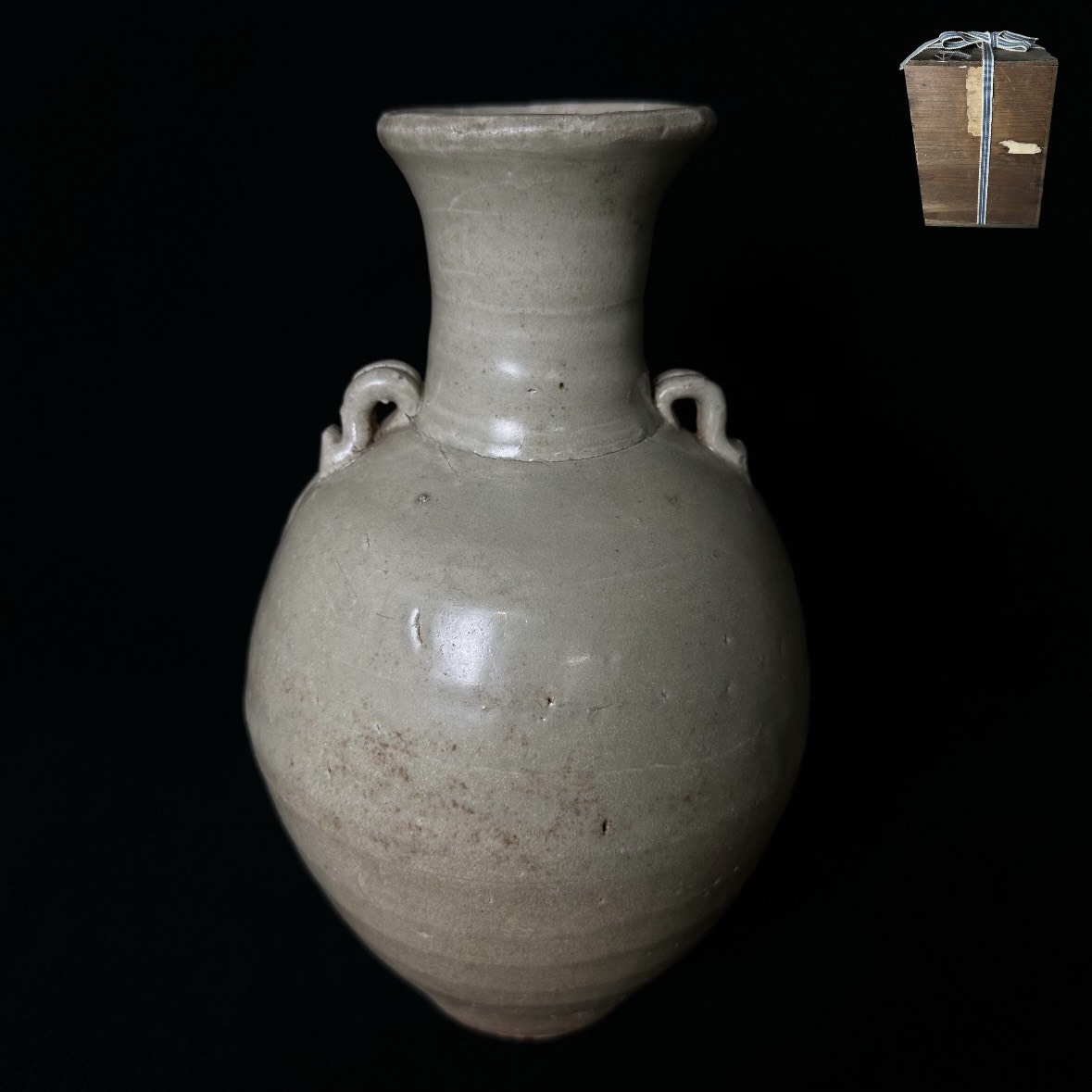 唐物 青磁長頸瓶 中国美術 古玩 SN87 唐物 青磁長頸瓶 中国美術 古玩 SN787