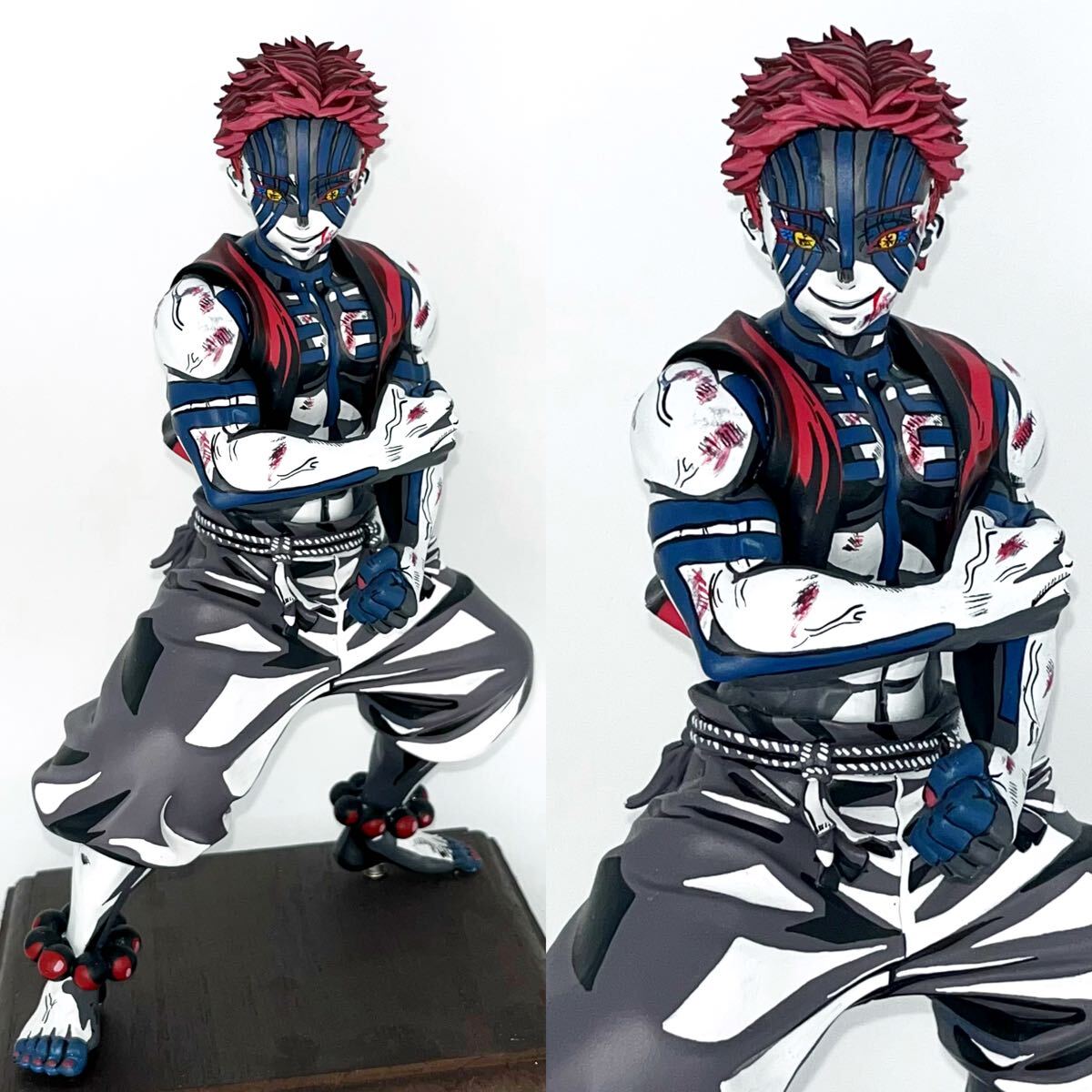 鬼滅の刃 グランディスタ 猗窩座 二次元塗装 リペイント フィギュア 鬼滅