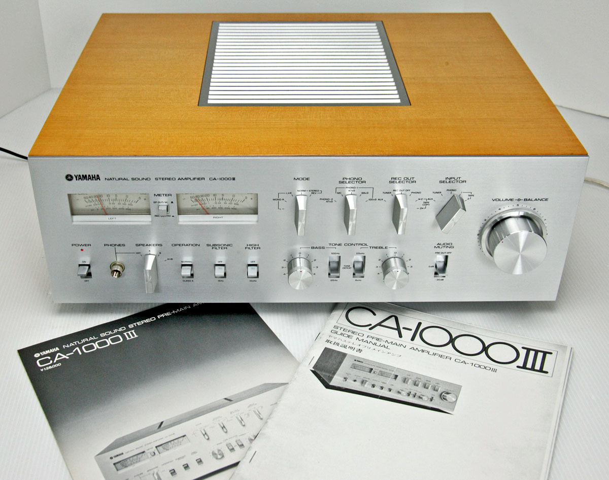 人気のヤマハCA-1000Ⅲプリメインアンプ整備済 現在完全動作、優良品