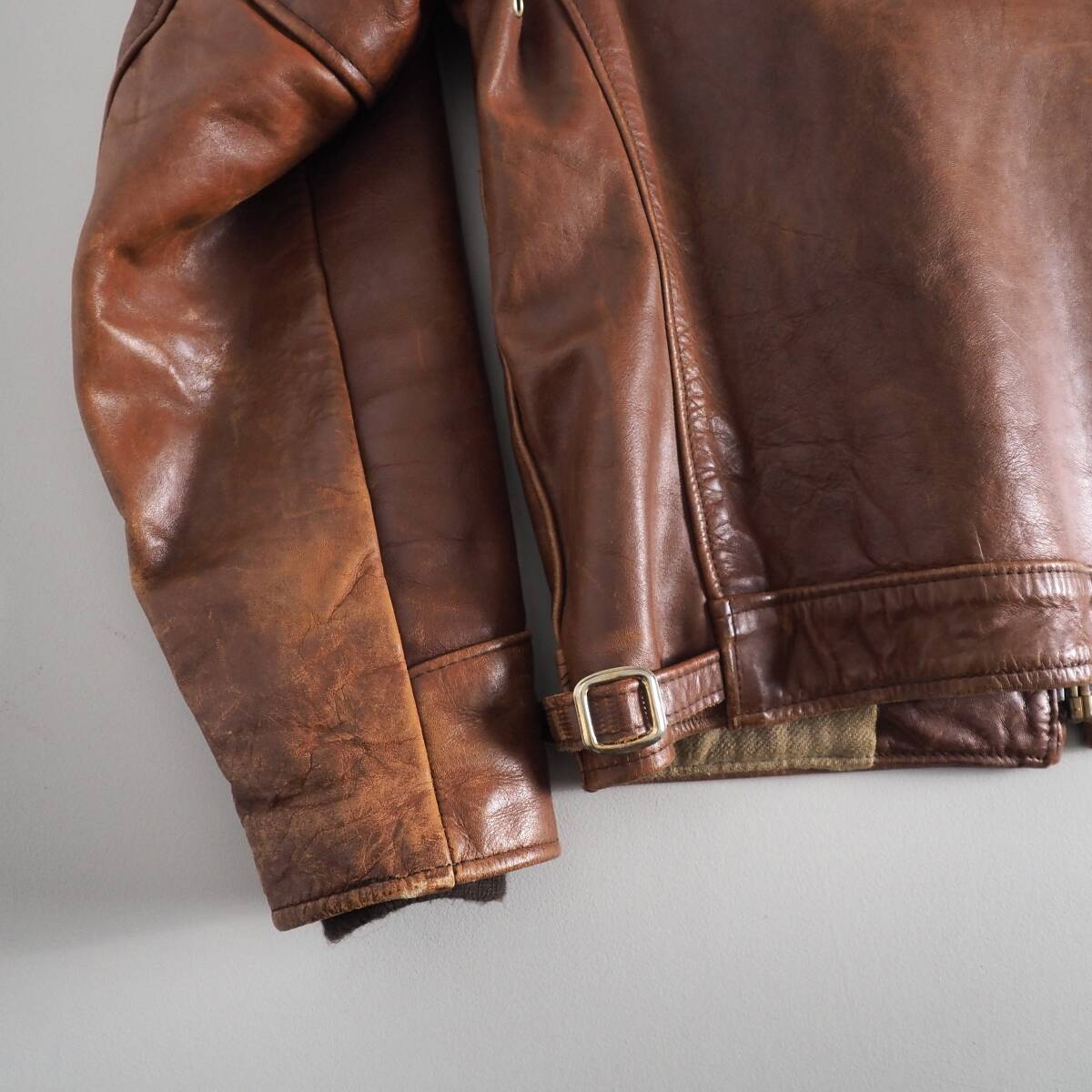 Schott ショット サイズ36 USA製 レザージャケット ブラウン 美品 メンズ